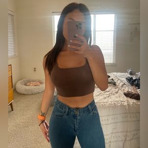 Joah brown Size XS/S Sleeveless tank